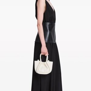 Proenza Schouler Beige Ruched Mini Leather Crossbody